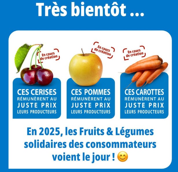 En France, C&rsquo;est qui le Patron ?! lance 6 nouveaux produits solidaires (Cerises, pommes, carottes, oignons…)